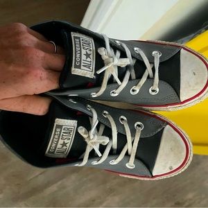 Kids Converse Leather Mid Boot Sneaker